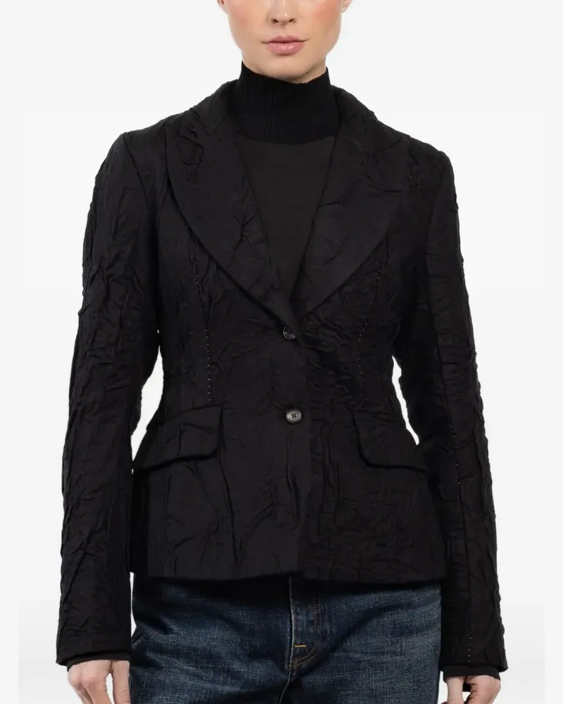 Masnada single-breasted fitted blazer - Schwarz Schwarz