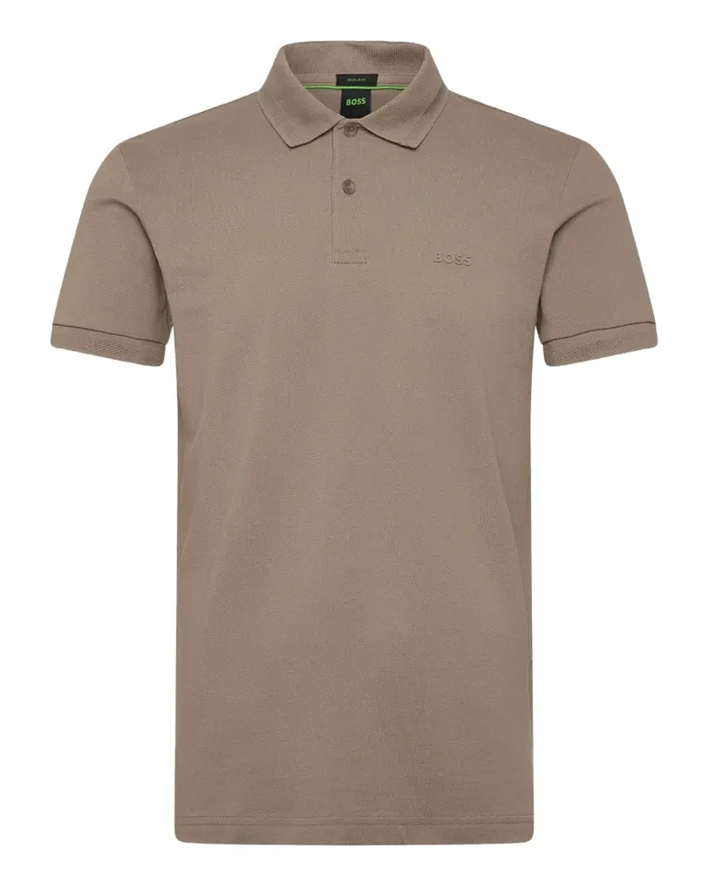 HUGO BOSS Poloshirt mit Knopfleiste - Nude Nude