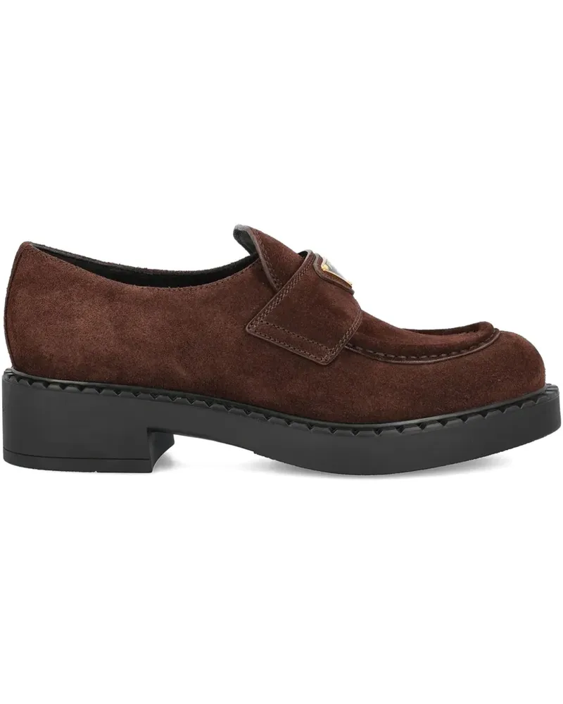 Prada suede loafers - Braun Braun