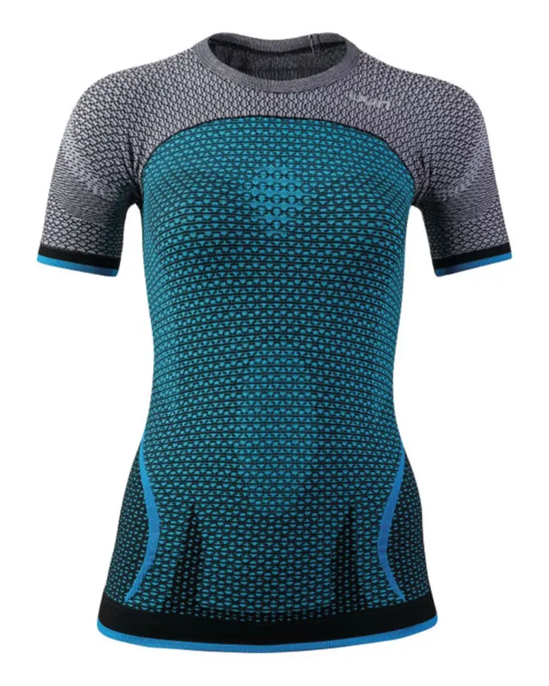 UYN patterned short-sleeved T-shirt - Blau Blau