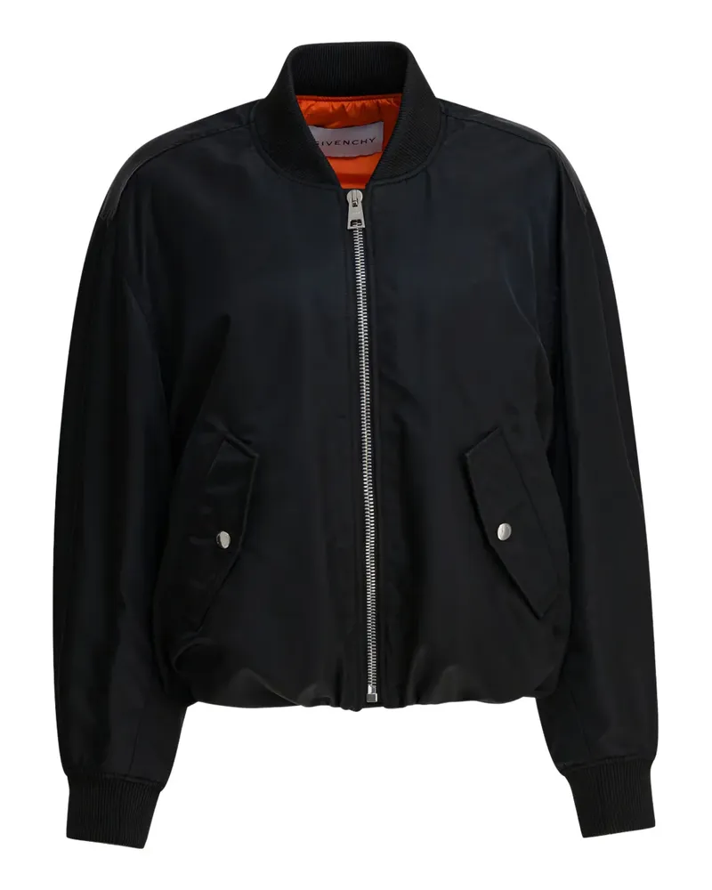 Givenchy Cocoon Cropped-Bomberjacke - Schwarz Schwarz