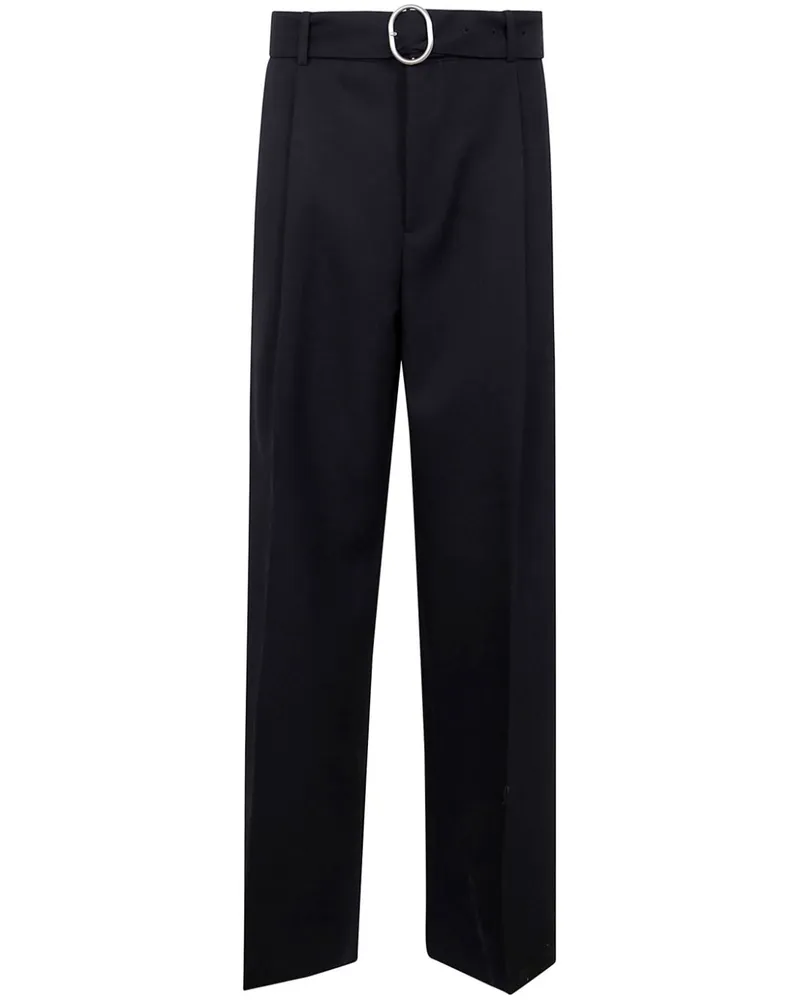 Jil Sander Hose mit Gürtel - Schwarz Schwarz