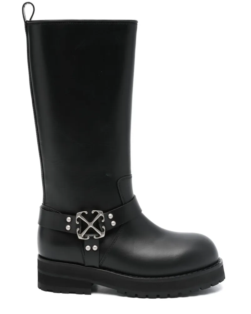 OFF-WHITE Off Track Stiefel - Schwarz Schwarz