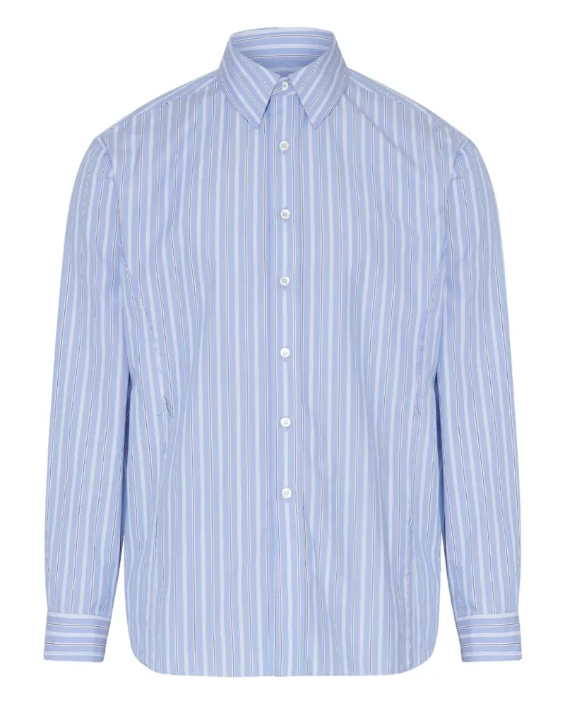 Maison Margiela Gestreiftes Hemd - Blau Blau