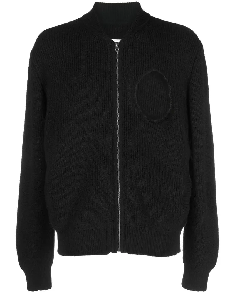 Maison Margiela Cardigan im Distressed-Look - Schwarz Schwarz