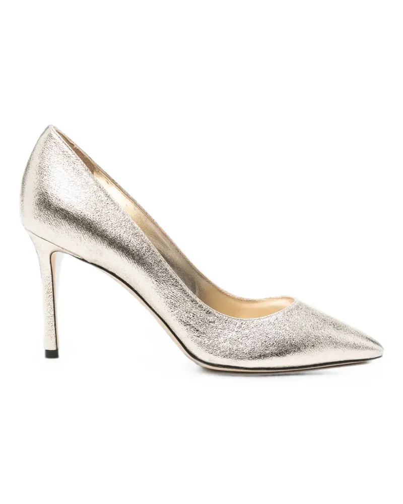 Jimmy Choo Romy Pumps im Metallic-Look - Gold Gold