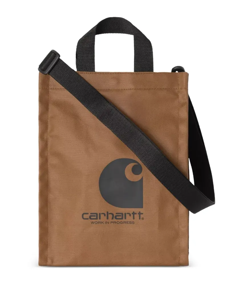 Carhartt WIP Tote Bag aus Canvas mit Logo - Nude Nude