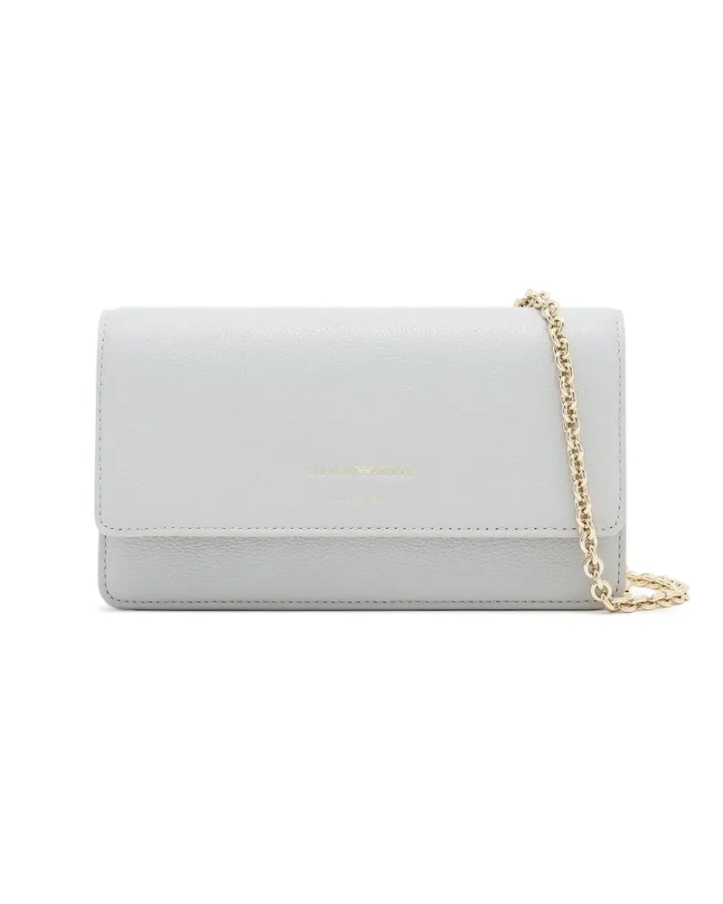 Emporio Armani Clutch mit Kettenriemen - Grau Grau