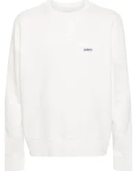 AUTRY Sweatshirt mit Logo-Patch Weiß