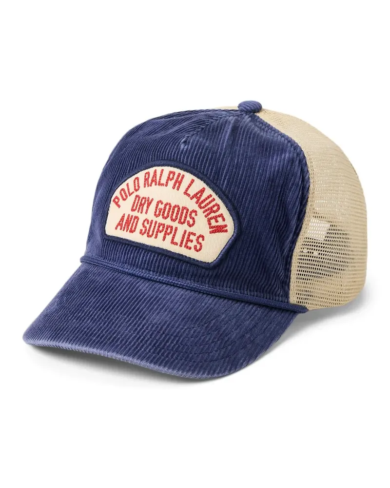 Ralph Lauren Baseballkappe mit Logo-Stickerei - Blau Blau