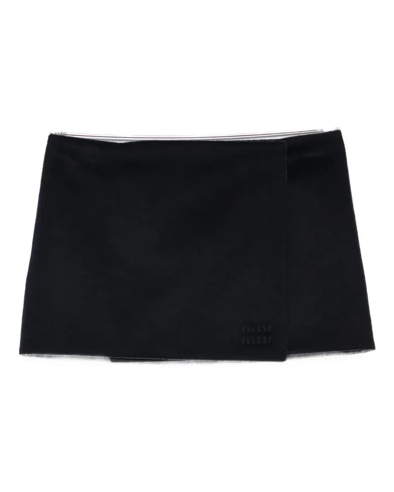 Miu Miu wrap mini skirt - Blau Blau