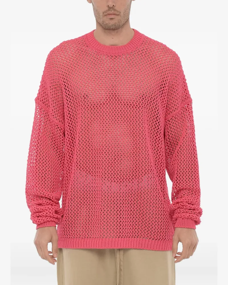 RAMAEL Pullover mit rundem Ausschnitt - Rosa Rosa