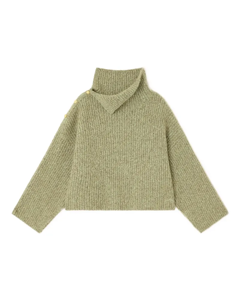 Ganni Gebürsteter Pullover - Grün Grün