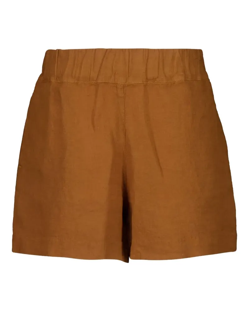 120% Lino Leinenshorts mit Stretchbund - Braun Braun