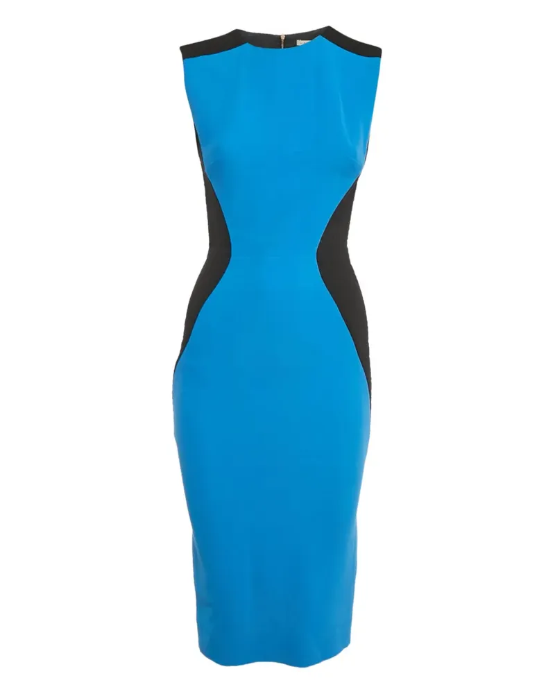 Victoria Beckham Midikleid mit Einsätzen - Blau Blau