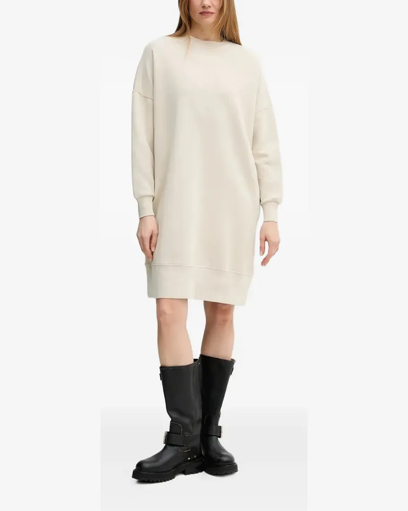 Marc O'Polo logo-print drop-shoulder mini dress - Nude Nude