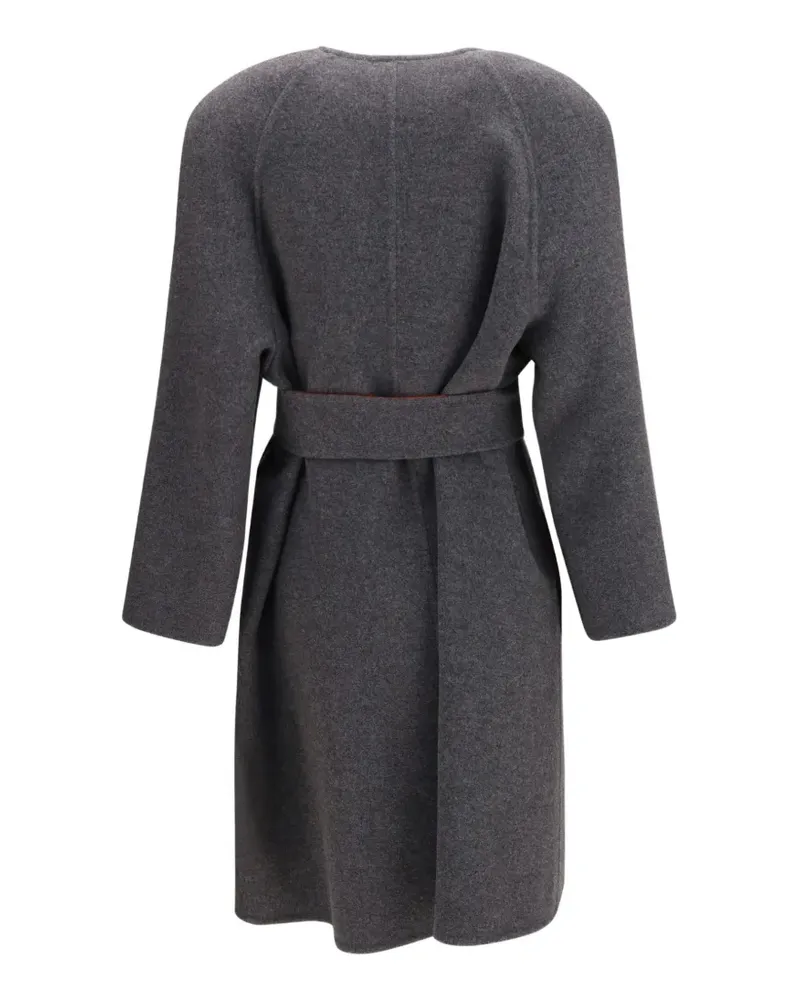 Valentino Garavani belted wool-blend coat - Grau Grau