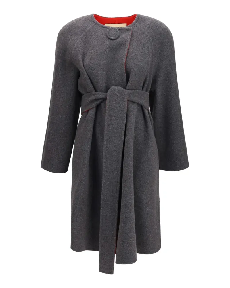 Valentino Garavani Mantel mit Gürtel - Grau Grau