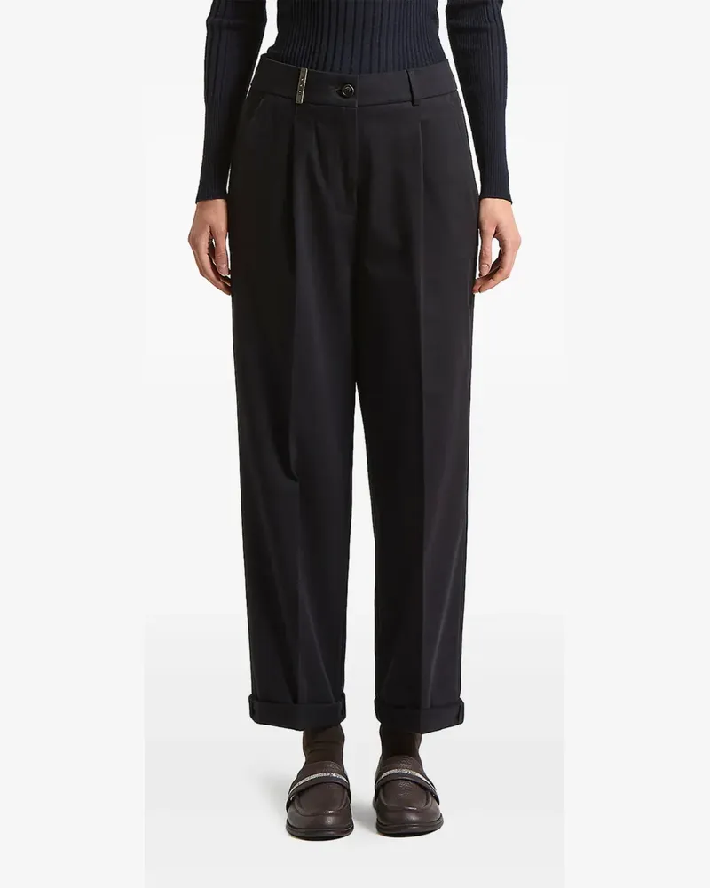 Peserico Plissierte Hose - Blau Blau