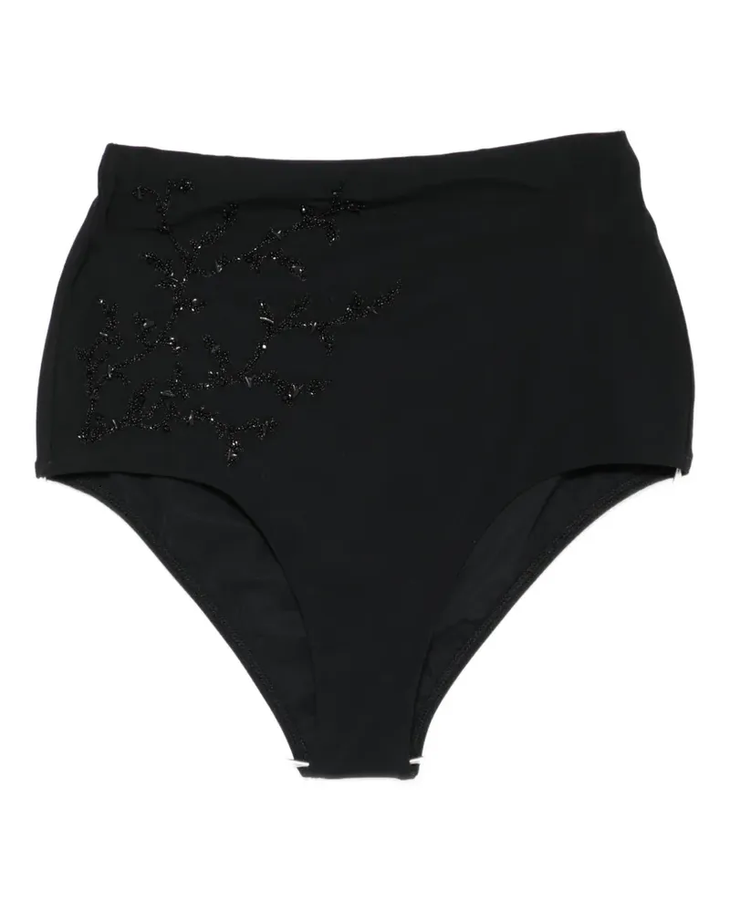 Maryan Mehlhorn beaded bikini bottoms - Schwarz Schwarz