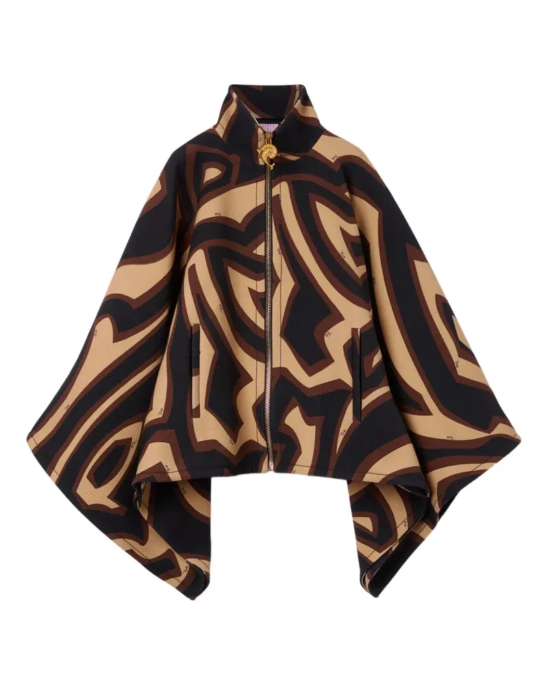 Emilio Pucci Cape mit Labirinto-Print - Nude Nude