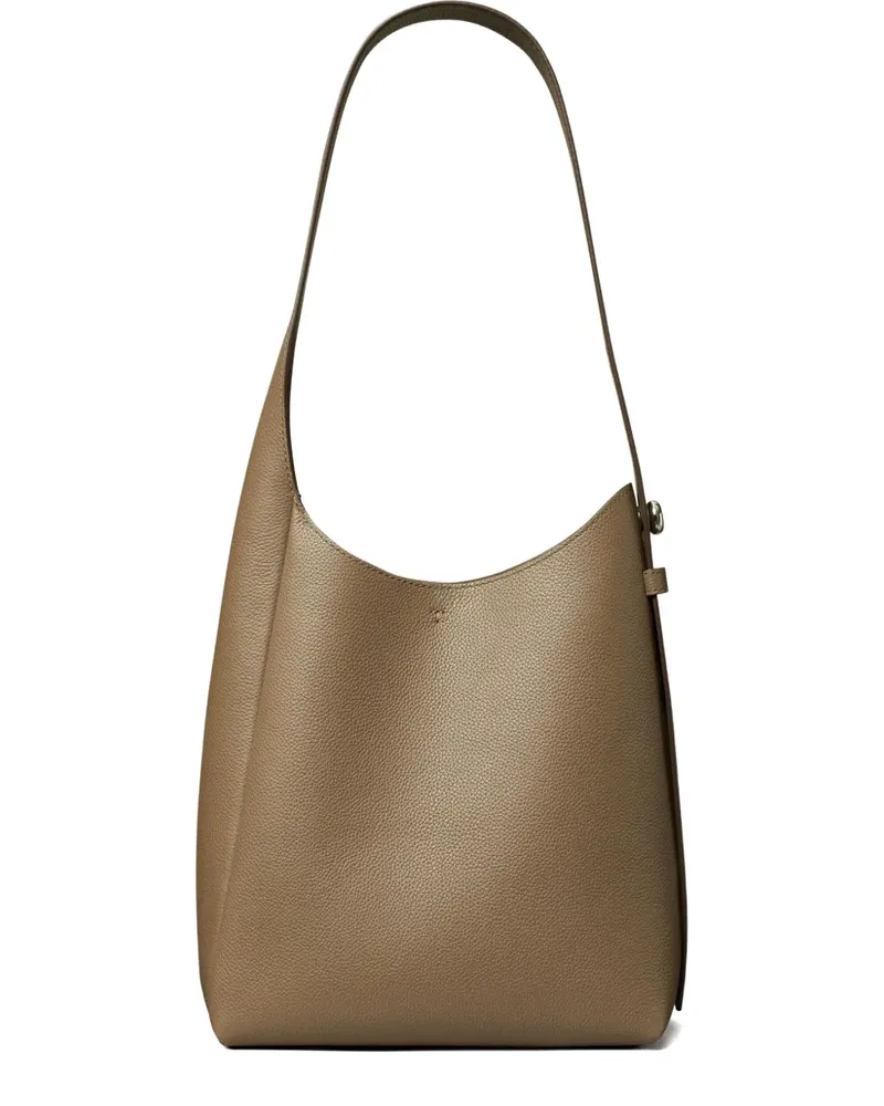 Tory Burch Kleine strukturierte Romy Schultertasche - Braun Braun