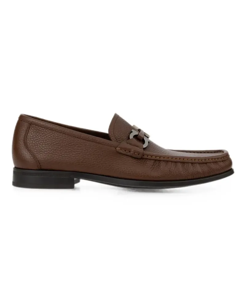 Ferragamo Gancini ornament loafers - Braun Braun