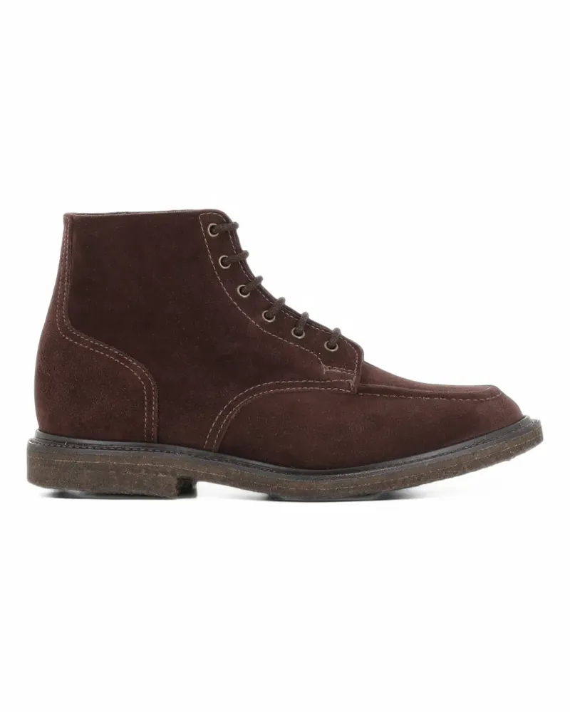 Sanders Schnürstiefel aus Wildleder - Braun Braun