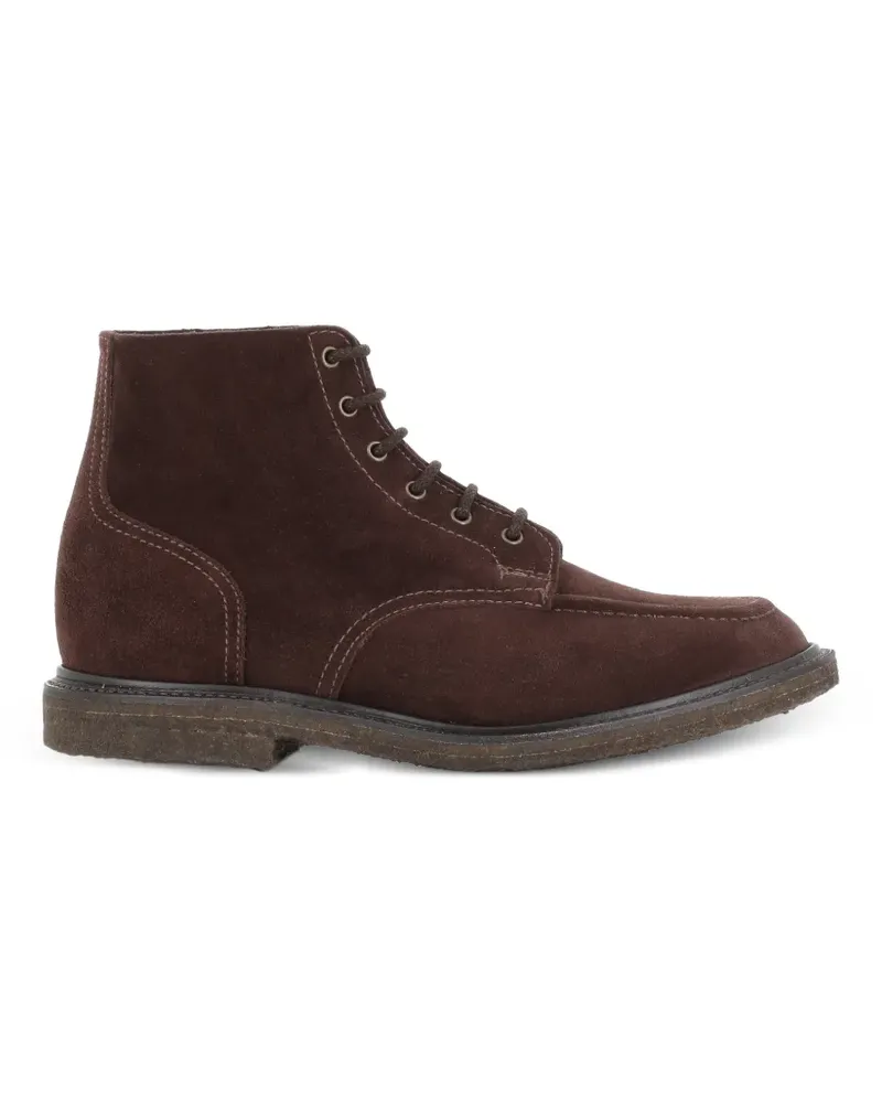 Sanders Schnürstiefel aus Wildleder - Braun Braun