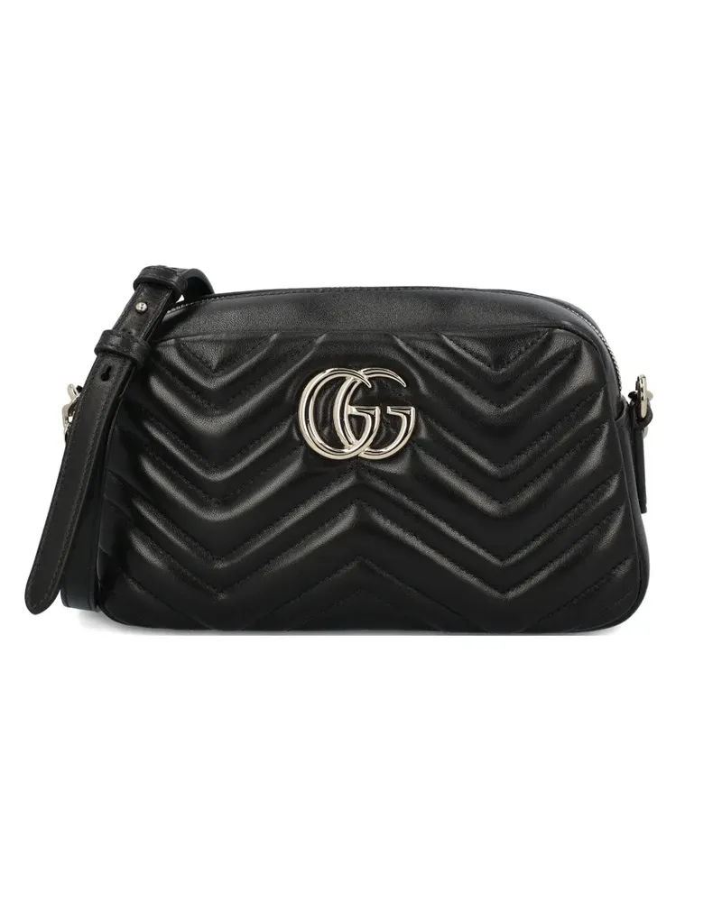 Gucci Kleine GG Marmont Umhängetasche - Schwarz Schwarz