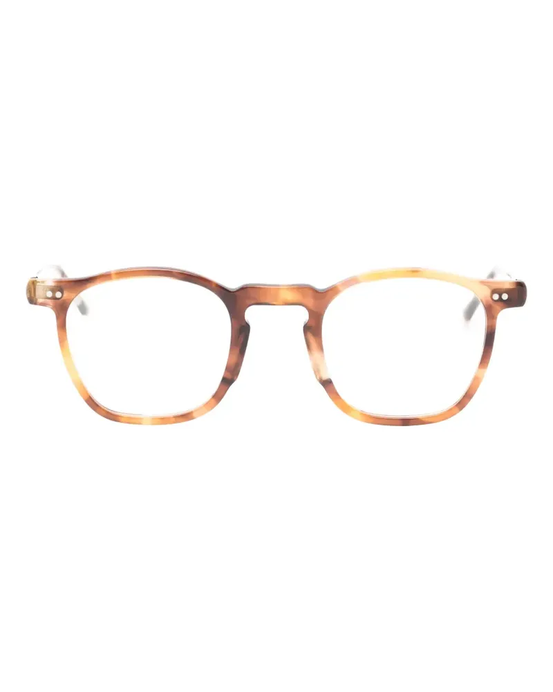 Lesca B-Brille mit eckigem Gestell - Braun Braun