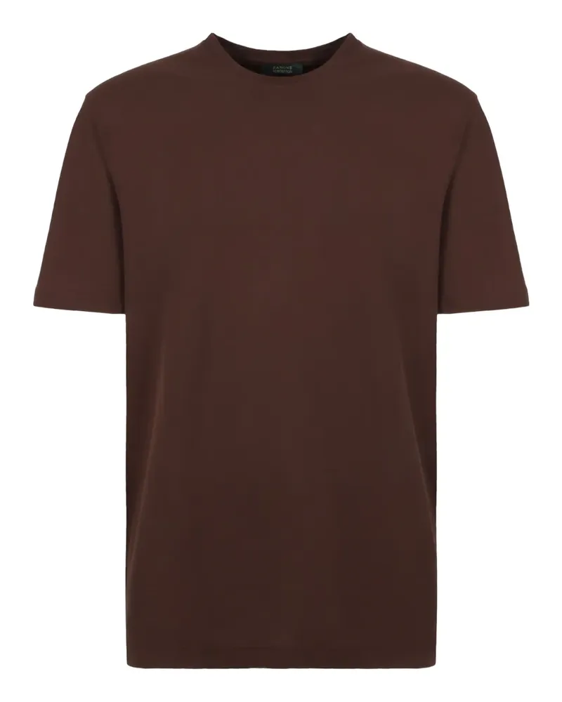 Slowear T-Shirt mit rundem Ausschnitt - Braun Braun