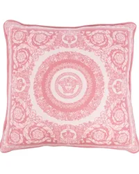 Versace Kissen mit grafischem Print Rosa