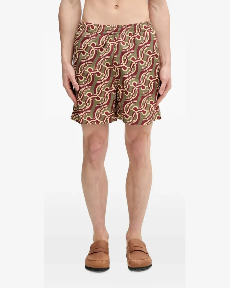 Drôle de Monsieur Badeshorts mit Monogramm - Grün Grün