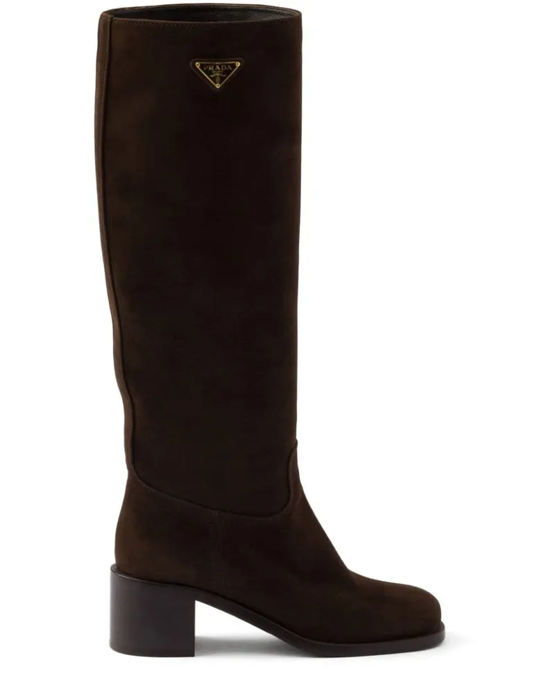 Prada Stiefeletten aus Wildleder 55mm - Braun Braun