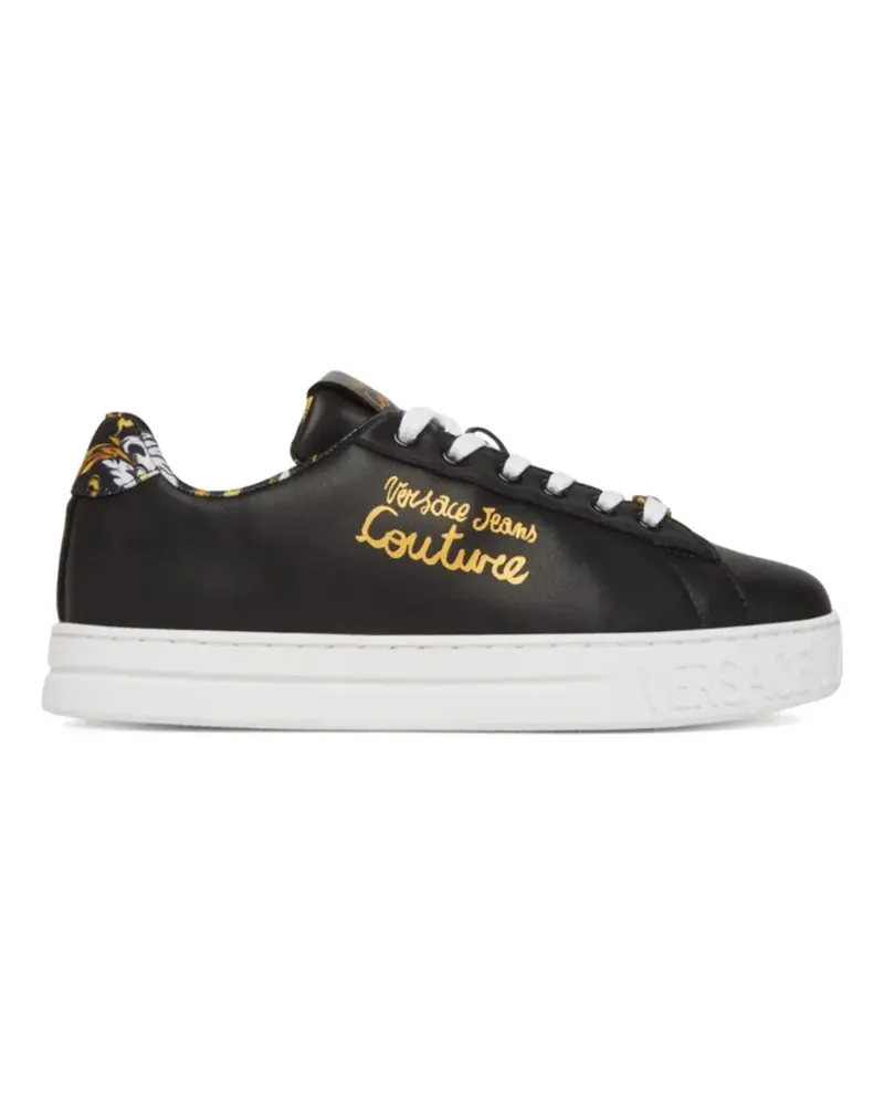 Versace Jeans logo sneakers - Schwarz Schwarz
