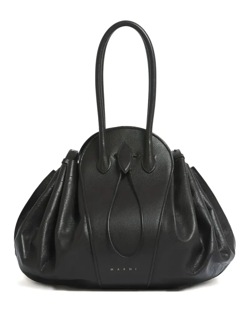 Marni Tulipea Schultertasche - Schwarz Schwarz