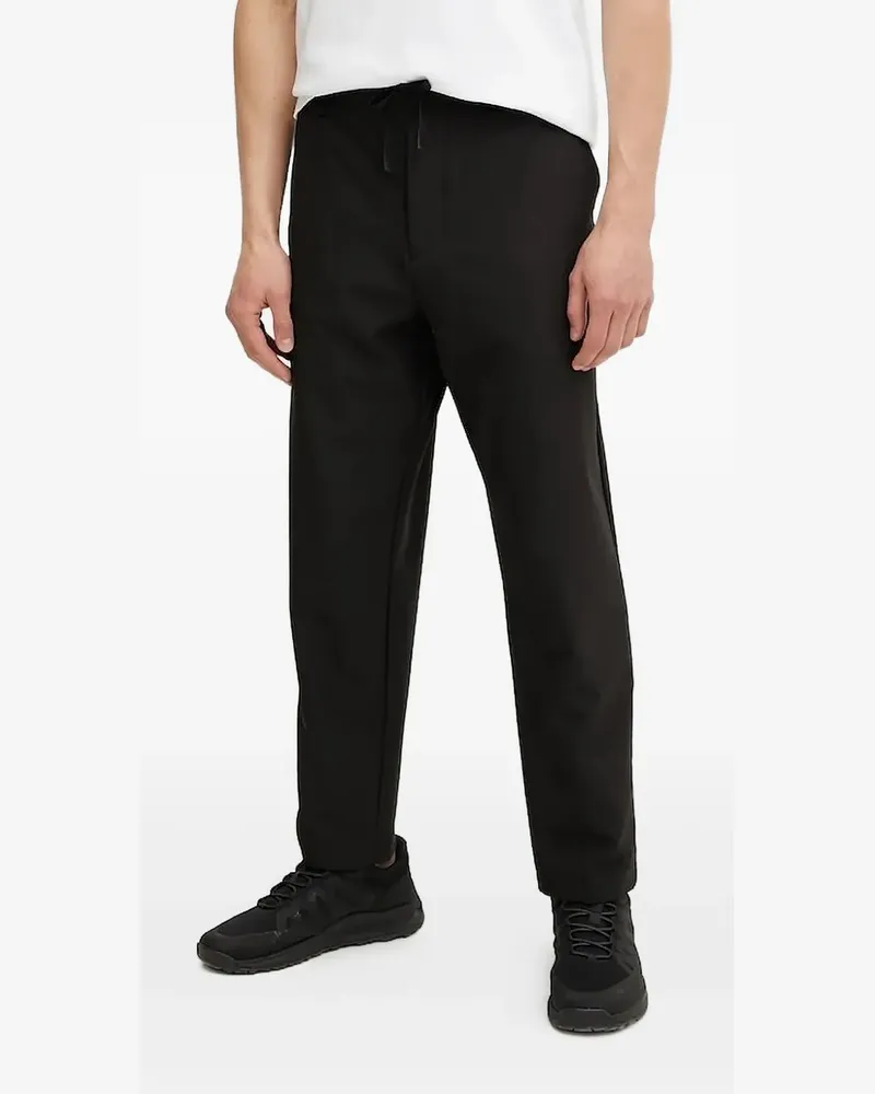 HUGO BOSS Straight-Leg-Hose mit Kordelzug - Schwarz Schwarz