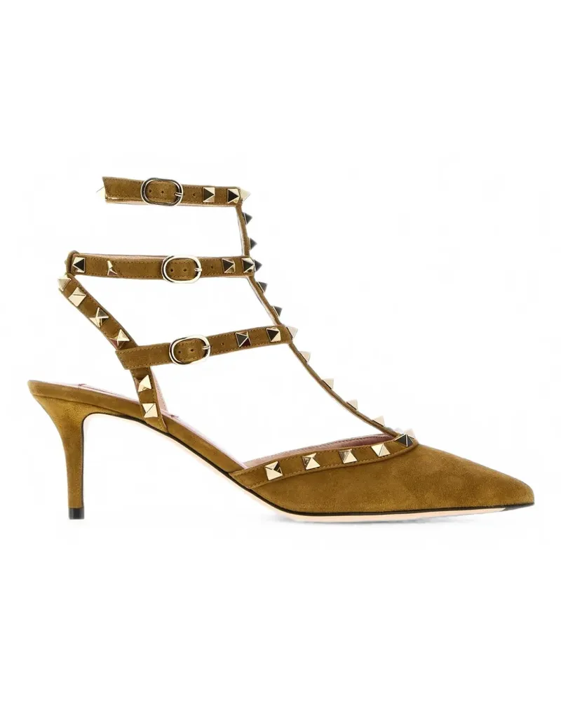 Valentino Garavani Rockstud suede pumps - Nude Nude