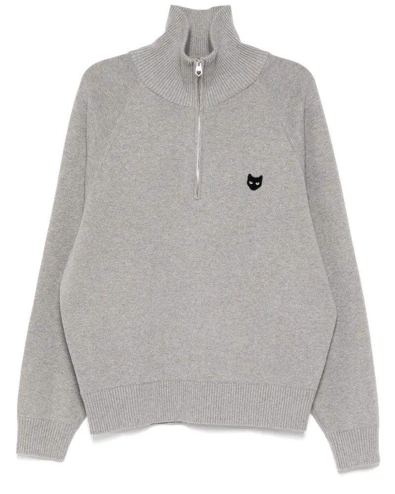 SONGZIO Pullover mit Stehkragen - Grau Grau
