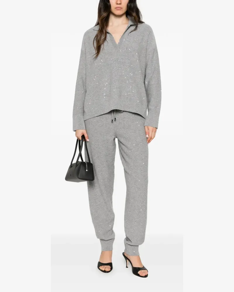 Antonelli Firenze sequin-embellished track pants - Grau Grau