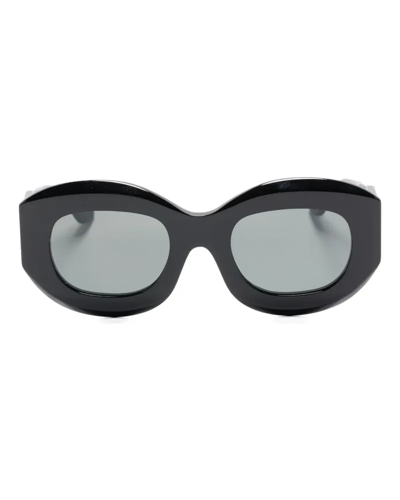 Thierry Lasry Trophy Sonnenbrille mit ovalem Gestell - 101 BLACK 101