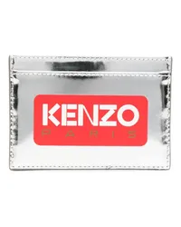 Kenzo Kartenetui mit Logo Silber