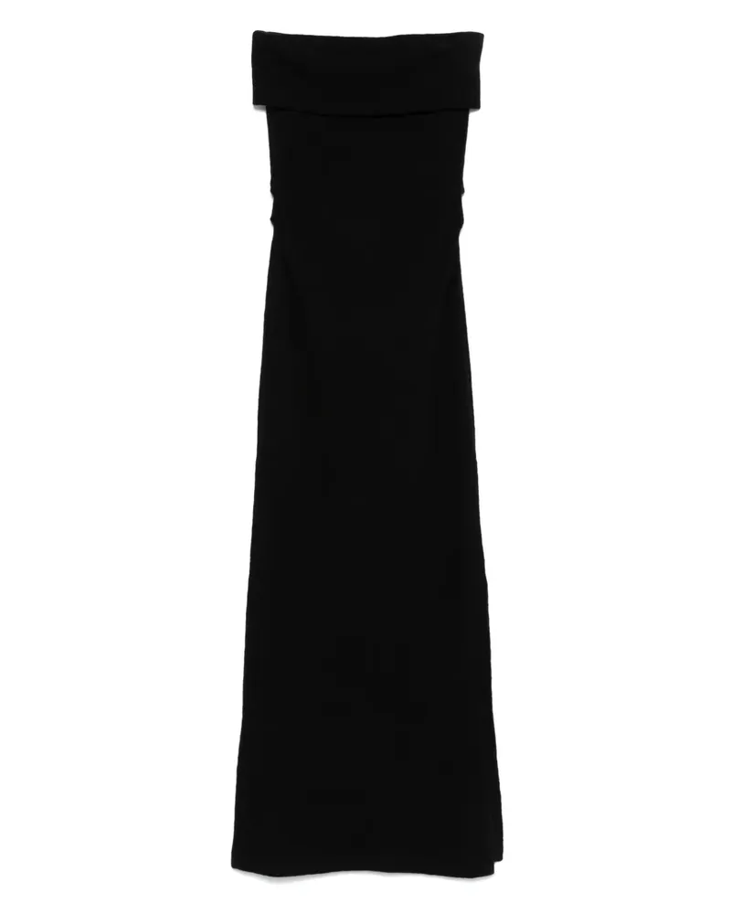 Closed Bandeau-Maxikleid - Schwarz Schwarz