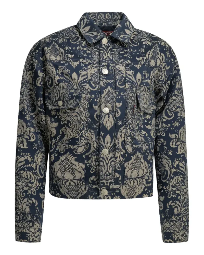Junya Watanabe x Levi's® damask-pattern denim jacket - Blau Blau