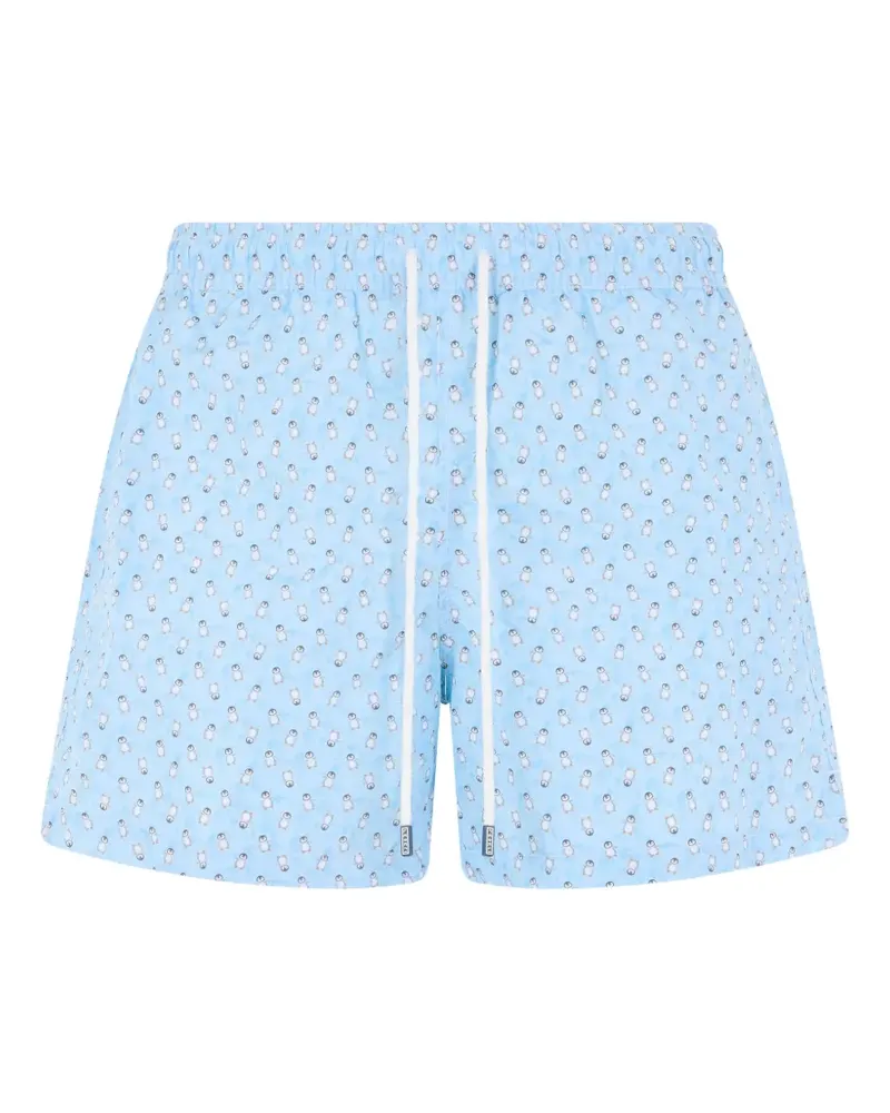 Fedeli penguin-print swim shorts - Blau Blau