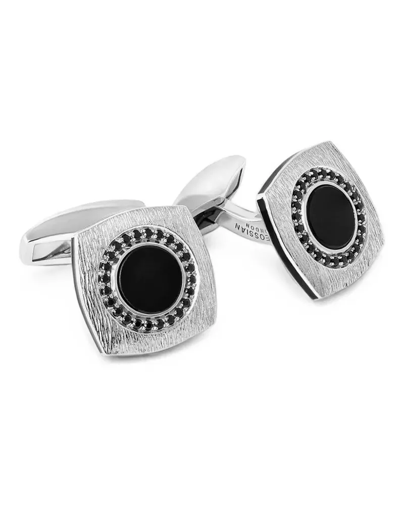 Tateossian black onyx cufflinks - Silber Silber