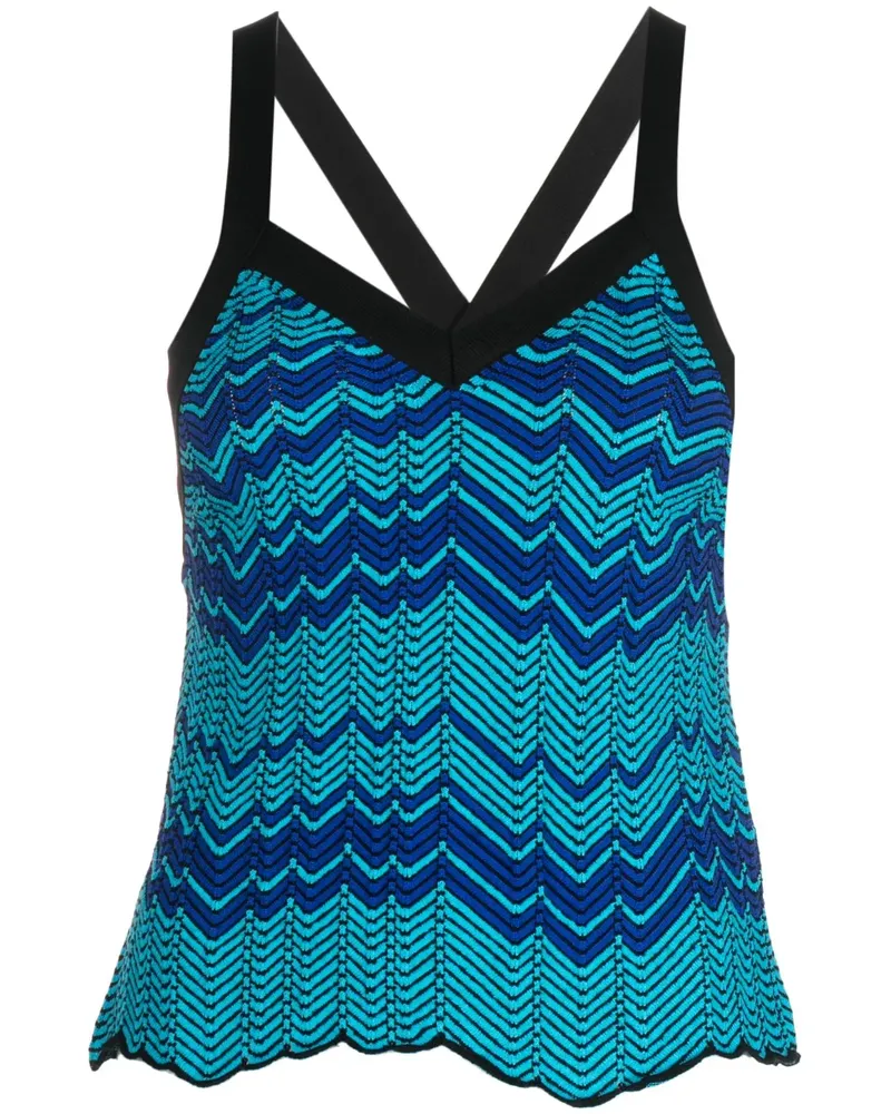 Wales Bonner Gestricktes Oberteil - Blau Blau