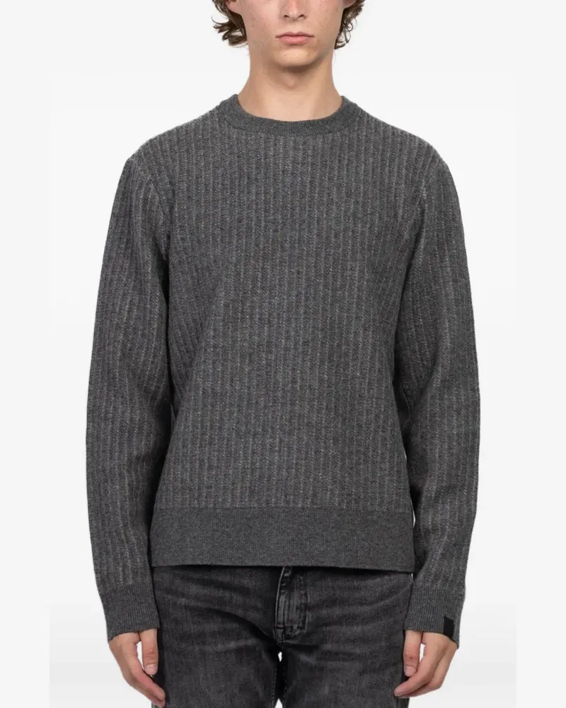 Rag & Bone ribbed crew-neck sweater - Grau Grau