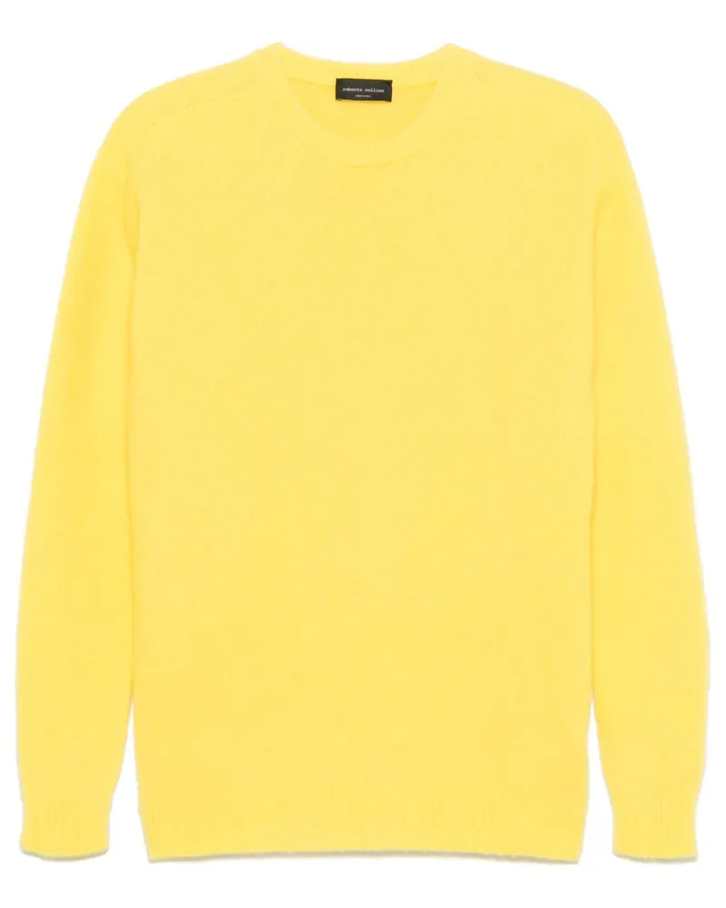 Roberto Collina Pullover mit Rundhalsausschnitt - Gelb Gelb